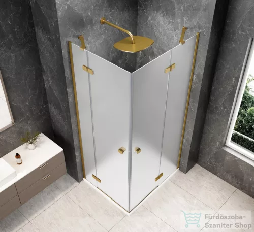 Sapho GLOBE GOLD MATT sarokbelépős zuhanykabin 1200x900 mm, matt üveg (GB5290MG)