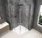 Sapho GLOBE CHROME sarokbelépős zuhanykabin 800x800 mm, transzparent üveg (GB5880C)