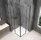 Sapho GLOBE GUN METAL sarokbelépős zuhanykabin 800x800 mm, transzparent üveg (GB5880GM)