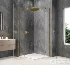 Sapho GLOBE GOLD MATT sarokbelépős zuhanykabin 800x800 mm, transzparent üveg (GB5880G)