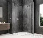 Sapho GLOBE CHROME sarokbelépős zuhanykabin, 900x800 mm, transzparent üveg (GB5980C)