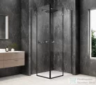 Sapho GLOBE GUN METAL sarokbelépős zuhanykabin, 900x800 mm, transzparent üveg (GB5980GM)