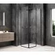 Sapho GLOBE GUN METAL sarokbelépős zuhanykabin, 900x800 mm, transzparent üveg (GB5980GM)