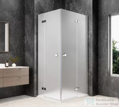 Sapho GLOBE CHROME sarokbelépős zuhanykabin 900x800 mm, matt üveg (GB5980MC)