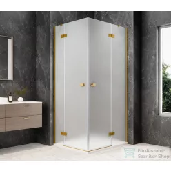   Sapho GLOBE GOLD MATT sarokbelépős zuhanykabin 900x800 mm, matt üveg (GB5980MG)