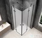 Sapho GLOBE GUN METAL sarokbelépős zuhanykabin 900x800 mm, matt üveg (GB5980MGM)
