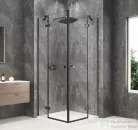 Sapho GLOBE GUN METAL sarokbelépős zuhanykabin 900x900 mm, transzparent üveg (GB5990GM)