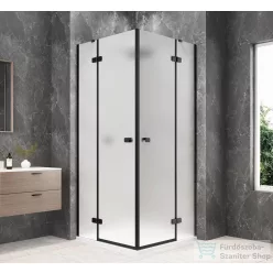   Sapho GLOBE BLACK sarokbelépős zuhanykabin 900x900 mm, matt üveg (GB5990MB)