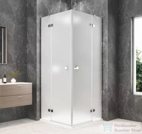 Sapho GLOBE CHROME sarokbelépős zuhanykabin 900x900 mm, matt üveg (GB5990MC)