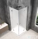 Sapho GLOBE CHROME sarokbelépős zuhanykabin 900x900 mm, matt üveg (GB5990MC)
