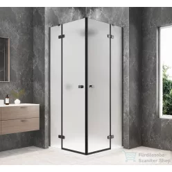   Sapho GLOBE GUN METAL sarokbelépős zuhanykabin 900x900 mm, matt üveg (GB5990MGM)