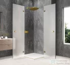 Sapho GLOBE GOLD MATT sarokbelépős zuhanykabin 900x900 mm, matt üveg (GB5990MG)