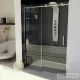 Sapho Gelco DRAGON tolóajtó 150 cm transzparent üveg GD4615