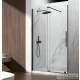 Sapho GELCO SPIRIT BLACK tolóajtó, 1400mm, transzparent üveg (GI1014B)