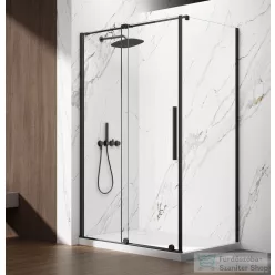   Sapho SPIRIT BLACK zuhanykabin tolóajtóval, 1500x800mm, jobbos/balos (GI1015BGI3580B)