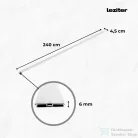 Leziter Vinyl SPC padló burkolatváltó Gibson tölgy 2400x45x6 mm GIT-BV