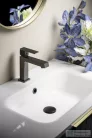 Sapho KRONY mosdócsaptelep, gun metal (GJ002GM)