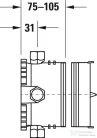Duravit Bluebox alaptest falsík alatti kád/zuhany csaptelephez 1/2" GK0900000000