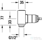 Duravit Faucet Accessories Basic alaptest falsík alatti csaptelephez,GK1900002000