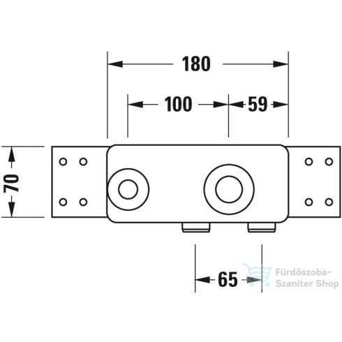 Duravit Faucet Accessories Basic alaptest falsík alatti csaptelephez,GK1900002000