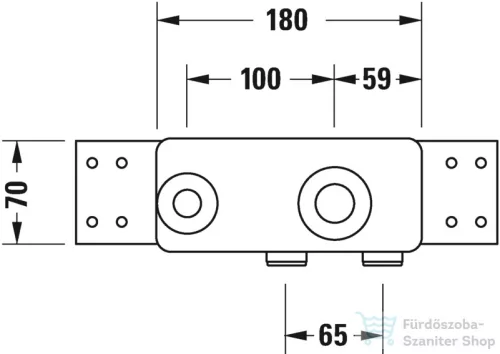 Duravit Faucet Accessories Basic alaptest falsík alatti csaptelephez,GK1900002000