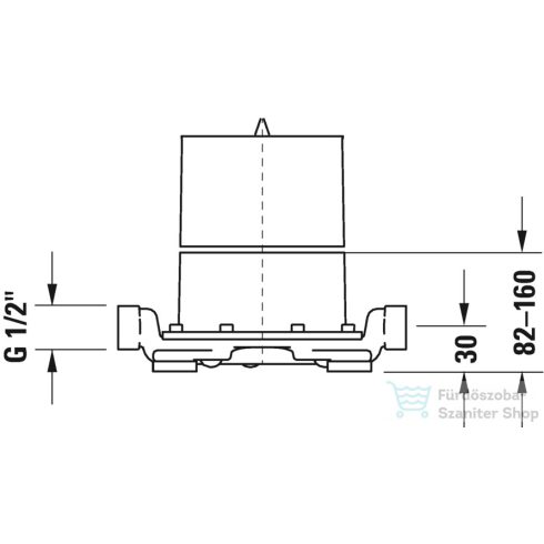 Duravit Accessories Basic szett szabadonálló kádtöltőcsaptelephez, GK5900003000