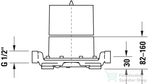 Duravit Accessories Basic szett szabadonálló kádtöltőcsaptelephez, GK5900003000