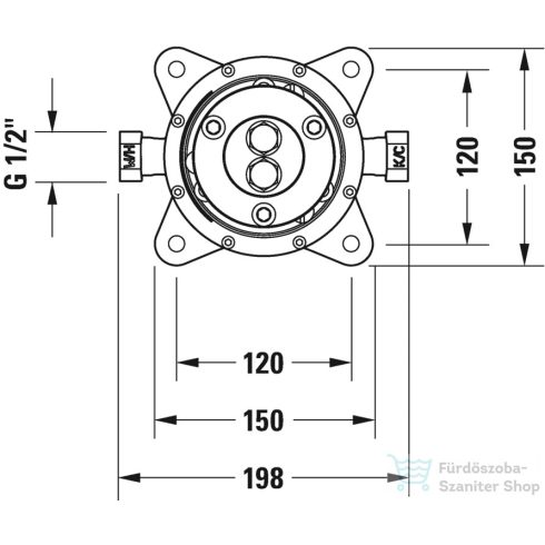 Duravit Accessories Basic szett szabadonálló kádtöltőcsaptelephez, GK5900003000