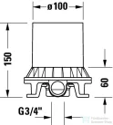 Duravit Faucet Accessories Basic szett szabadonálló csaptelephez,GK5900007000