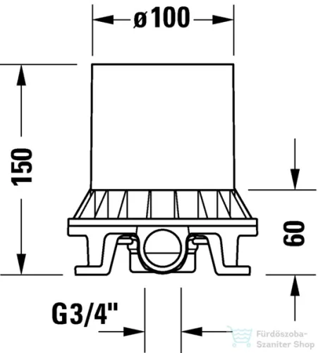 Duravit Faucet Accessories Basic szett szabadonálló csaptelephez,GK5900007000