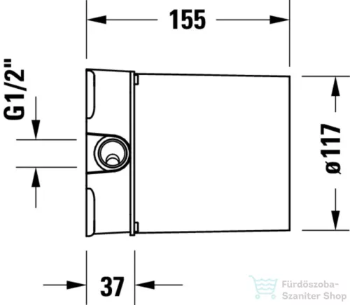 Duravit alaptest szabadon álló kádhoz, GK5900008000