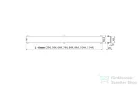 Alcaplast GLASS tömör rács zuhanyfolyókához, 950 mm,  üveg-fehér, GL1200-950