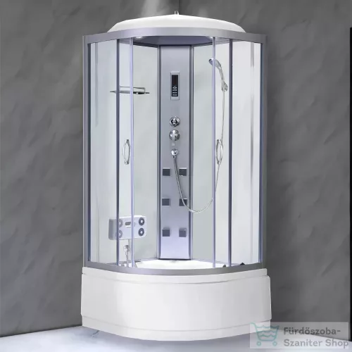 Leziter Mila hidromasszázs zuhanykabin fehér 90x90x215 cm GM128W