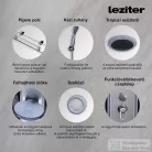 Leziter Aria hidromasszázs zuhanykabin balos beépítési oldallal, GM6415