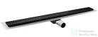 Sapho GELCO MANUS INOX padlóösszefolyó ONDA rosttal, 1250x130x55mm, fekete (GMO18B)