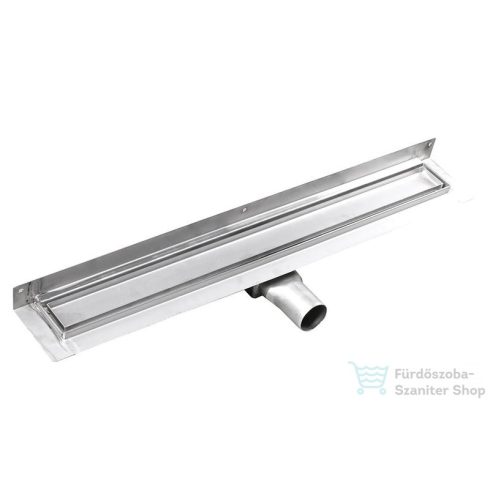 Sapho GELCO MANUS inox padlóösszefolyó, falhoz PIASTRA rosttal, 850x112x55mm GMP94