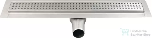Sapho MANUS Inox lefolyók QUADRO rosttal mag.65mm, hossza: 745 mm GMQ33