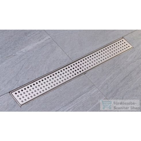 Sapho MANUS Inox lefolyók QUADRO rosttal mag.65mm, hossza: 1145 mm GMQ37