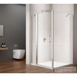   Sapho GELCO LORO nyílóajtó fixrésszel és oldalfallal 900x900mm (GN4690-04)