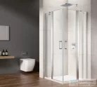 Sapho GELCO LORO sarokbelépős zuhanykabin nyílóajtóval, fixrésszel, 1000x1000mm (GN4810-01)