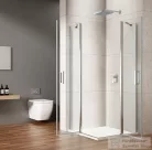 Sapho GELCO LORO sarokbelépős zuhanykabin nyílóajtóval, fixrésszel, 900x900mm (GN4890-01)