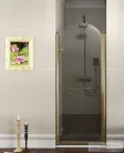 Sapho GELCO ANTIQUE zuhanyajtó 800 mm, átlátszó üveg dekoráció nélkül balos, bronz GQ1280LC