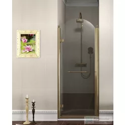   Sapho GELCO ANTIQUE zuhanyajtó 800 mm, átlátszó üveg dekoráció nélkül balos, bronz GQ1280LC