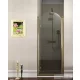 Sapho GELCO ANTIQUE zuhanyajtó 800 mm, átlátszó üveg dekoráció nélkül balos, bronz GQ1280LC