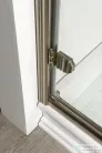 Sapho GELCO ANTIQUE zuhanyajtó 800 mm, átlátszó üveg dekoráció nélkül balos, bronz GQ1280LC
