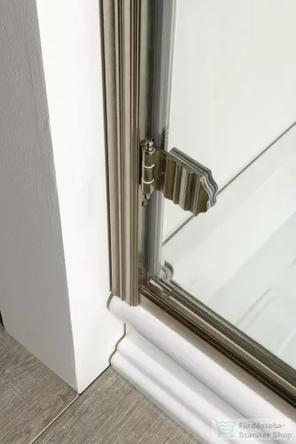 Sapho GELCO ANTIQUE zuhanyajtó 800 mm, átlátszó üveg dekoráció nélkül balos, bronz GQ1280LC
