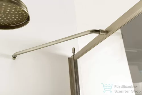 Sapho GELCO ANTIQUE zuhanyajtó 800 mm, átlátszó üveg dekoráció nélkül balos, bronz GQ1280LC