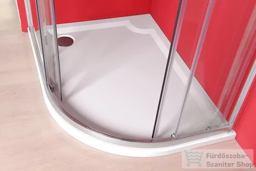 Sapho GELCO RIVA Öntöttmárvány zuhanytálca 120x90 cm, bal GR12090L