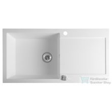   Sapho Gránit mosogató, egymedencés, 97x50cm, fehér (GR1611)