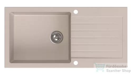Sapho Gránit mosogató, egymedencés, 100x50cm, bézs (GR1622)